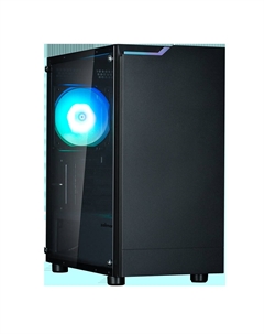 Корпус T4 Plus, mATX, Mini-Tower, 2xUSB 3.0, RGB подсветка, черный, без БП (ZM-T4 PLUS) Zalman