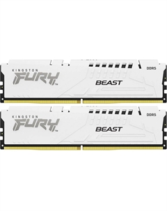 Комплект памяти DDR5 DIMM 64Gb (2x32Gb), 6400MHz, CL32, 1.4V, FURY Beast (KF564C32BWK2-64) Retail Kingston