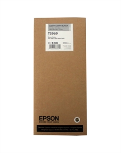 Картридж струйный Epson T5969 (C13T596900), светло-серый, оригинальный, объем 350 мл для Epson Epson Stylus Pro 9900 / 7900 / 9890 / 7890