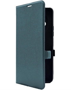 Чехол-книжка BoraSCO для смартфона Xiaomi Redmi A3, искусственная кожа/микрофибра, зеленый (73107) Borasco