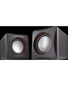 Акустика 2.0 Defender SPK 33, 5 Вт, черный/оранжевый (65633)