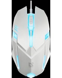 Мышь проводная Cyber MB-560L, 1200dpi, оптическая светодиодная, USB, белый (52561) Defender
