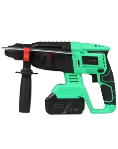 Перфоратор Destroyer Pro, аккумуляторный, SDS-Plus, 2 Дж, 1400 об/мин, 4500 уд/мин, 20V, 4 А·ч, Li-Ion, один акб, пластиковый кейс, 2.8кг (063-4062) Zitrek