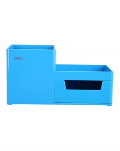 Подставка-органайзер Rio, 4 отделения, пластик, голубой (EZ25130) Deli