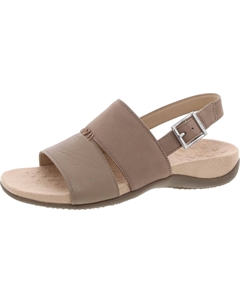 Женские кожаные босоножки без застежек Morro, цвет taupe leather Vionic