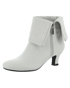 Женские кожаные сапоги Carley с миндалевидным носком до середины голени, цвет white leather Array