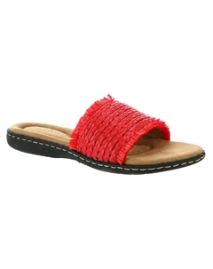 Женские плетеные сандалии Cabrillo Slide, красный Array