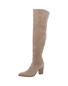 Женские замшевые высокие сапоги Daxton выше колена, цвет taupe suede Steve madden