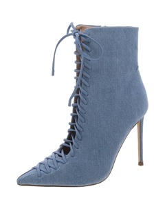 Женские ботинки Katari на молнии со шнуровкой, цвет denim fabric Steve madden