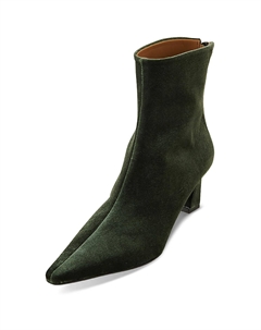 Женские ботильоны на молнии без застежки, оливковый Reike nen