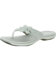 Женские сандалии-шлепанцы Brinkley Flora с аппликацией, белый Cloudsteppers by clarks