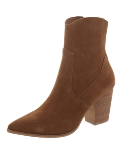 Женские замшевые однотонные сапоги до середины голени Janetta, коричневый Steve madden