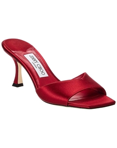 Атласные мюли Skye 70, красный Jimmy choo