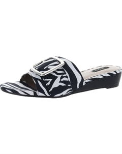 Женские кожаные сандалии-слайды Milan Slip On, черный/белый Array