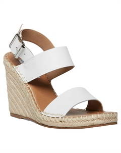 Женские эспадрильи Uri с пряжкой на танкетке, белый Steve madden