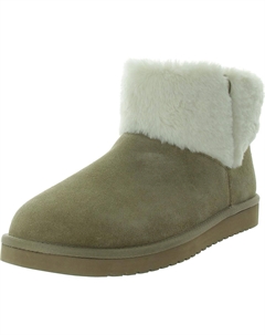 Женские замшевые сапоги из искусственной овчины для зимы и снегопада, цвет sand Koolaburra