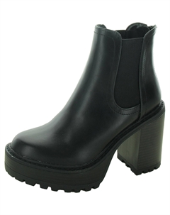 Женские сапоги Kat из искусственной кожи на блочном каблуке до середины голени, черный Steve madden