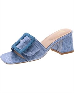 Женские туфли Britta Woven Buckle с блочным каблуком, синий Gc shoes