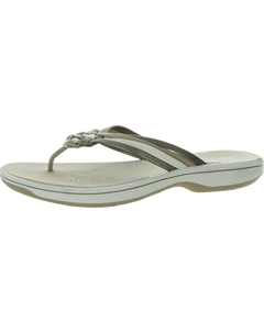 Женские босоножки Breeze с открытым носком и застежкой-молнией, цвет metallic combi Cloudsteppers by clarks