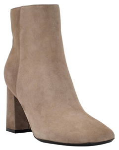 Женские кожаные ботильоны Izial на блочном каблуке, серо-коричневый Calvin klein