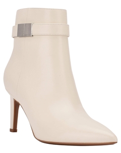 Женские ботильоны Sarity из искусственной кожи с острым носком, слоновая кость Calvin klein