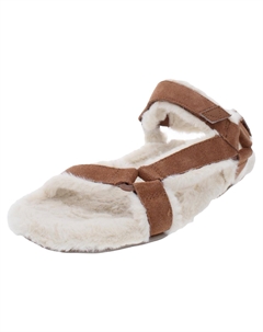 Женские повседневные сандалии Viva из искусственного меха с ремешками, цвет toffee / suede / shrl Vionic