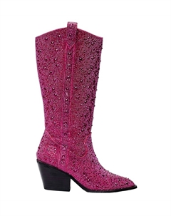 Женские блестящие сапоги со стразами цвета фуксии, фуксия Corkys footwear