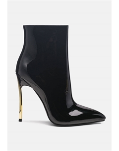 Сапоги-шпильки из искусственной кожи цвета сиреневого блеска London rag