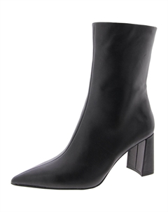 Женские сапоги до середины голени на блочном каблуке с острым носком, черный Steve madden
