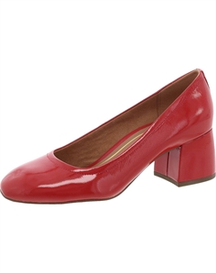 Туфли-лодочки Carmel женские кожаные, цвет red crinkle patent Vionic