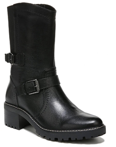 Женские кожаные мотоциклетные сапоги Talon до середины голени, черный Naturalizer