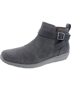 Женские замшевые ботильоны с круглым носком Romy, цвет charcoal Vionic