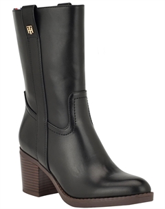 Женские ботильоны Theal с круглым носком и мягкой стелькой, черный Tommy hilfiger