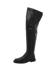 Женские сапоги выше колена из искусственной кожи Angeli на молнии, цвет black sy Franco sarto