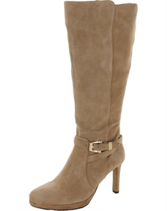 Женские сапоги Taelynn с застежкой-молнией и широким голени выше колена, цвет taupe suede Naturalizer