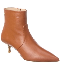 Ботильоны Mara 50 из кожи на молнии, коричневый Stuart weitzman