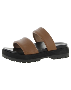 Женские кожаные сандалии Modesto Slip-On Slide, цвет camel/nappa Vionic