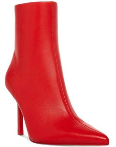 Женские кожаные ботильоны Elysia с острым носком, красный Steve madden