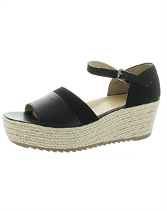 Женские кожаные эспадрильи на танкетке Opal, черный Naturalizer