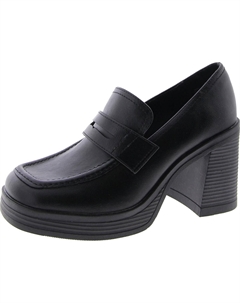 Женские туфли-лоферы Natalia из искусственной кожи с квадратным носком, черный Steve madden