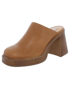 Женские кожаные мюли Flirtie на платформе, цвет tan leather Steve madden