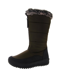 Женские зимние сапоги Nordic ниже колена с подкладкой из искусственного меха, оливковый Wanderlust