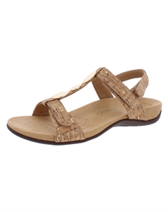 Женские босоножки Farra из лакированной кожи на танкетке, цвет gold cork Vionic