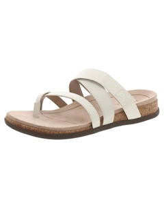 Женские лакированные босоножки-слайды Anelle с ремешками, кремовый Vionic