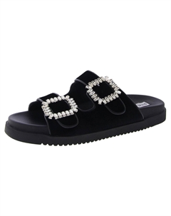 Женские бархатные шлепанцы Mystik, черный Steve madden