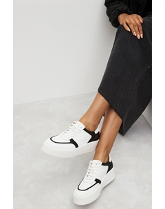 Фирменные кожаные кроссовки на массивной танкетке в стиле ретро в стиле ретро, белый Next