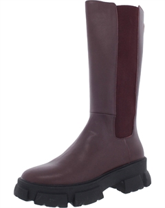 Женские кожаные сапоги Transcend Shunky до колена, цвет wine leather Steve madden