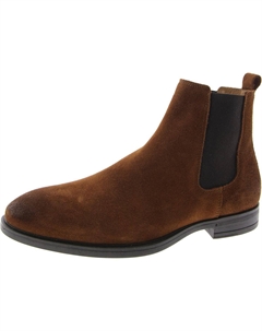 Мужские ботинки-челси Angelo из смешанной ткани, цвет cognac suede Steve madden