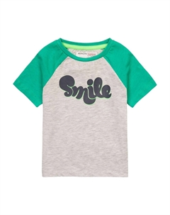 Футболка с принтом, цвет light grey green Minoti