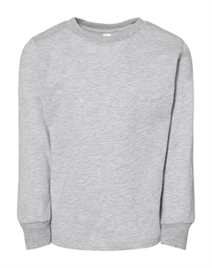 Футболка с длинным рукавом для малышей, цвет athletic heather Bella+canvas